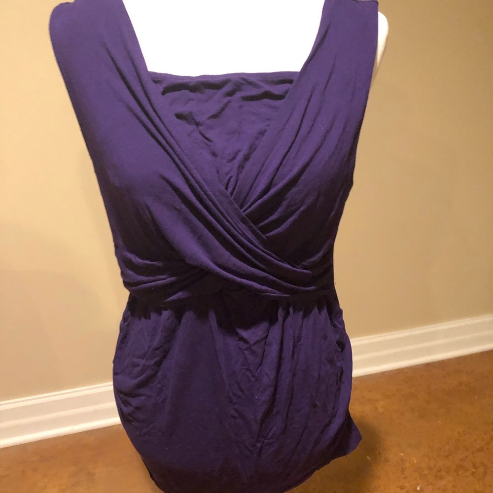 Liz Lange Maternity Nursing Friendly Shirt Top xl